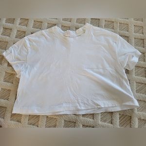 Nuuds crop tshirt white size M